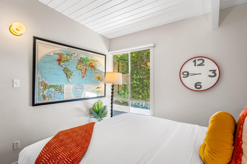 Guest room backyard access