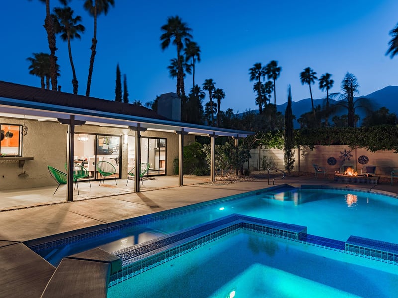 Dive into the pool at any time of the day or night