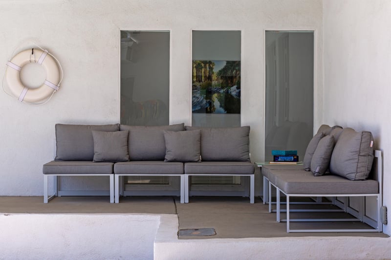 Plenty of space for relaxing poolside