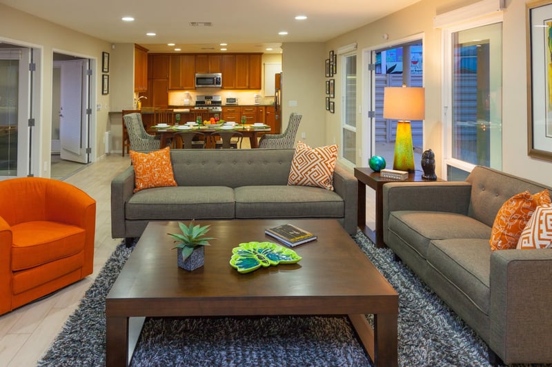 The fabulous open concept floor