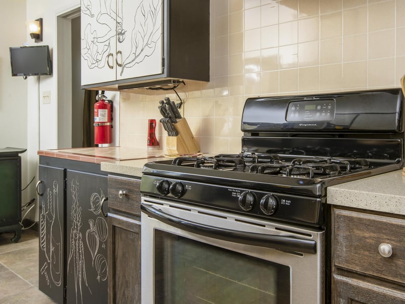 Fully stocked kitchen