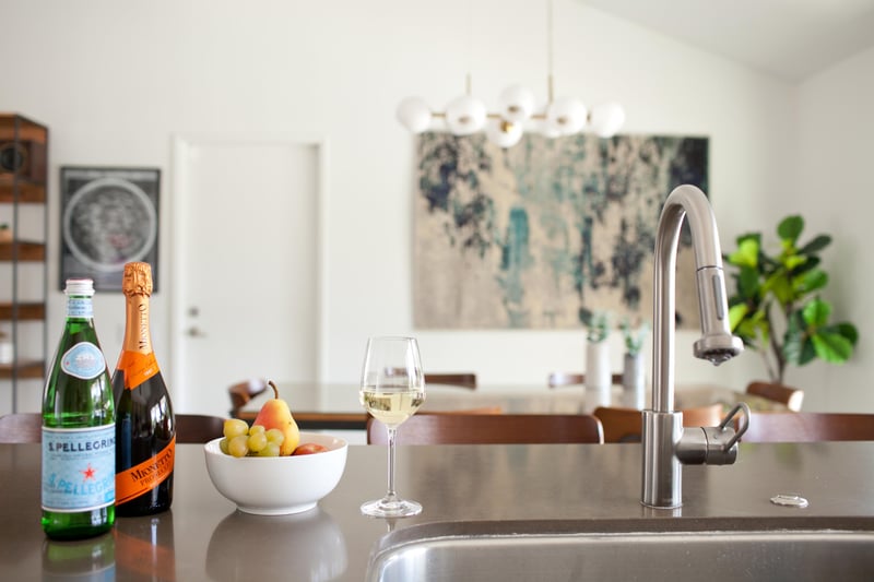 Enjoy cooking together around the beautiful chefs kitchen