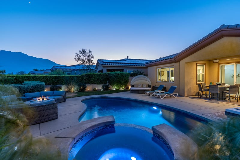 Enjoy amazing sunsets from the glistening pool