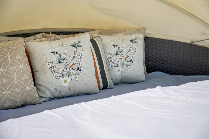 Luxurious bedding throughout