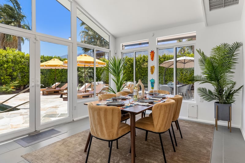 Fabulous dining area with gorgeous views