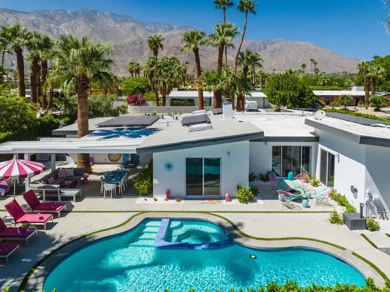 Aerial View Of Backyard