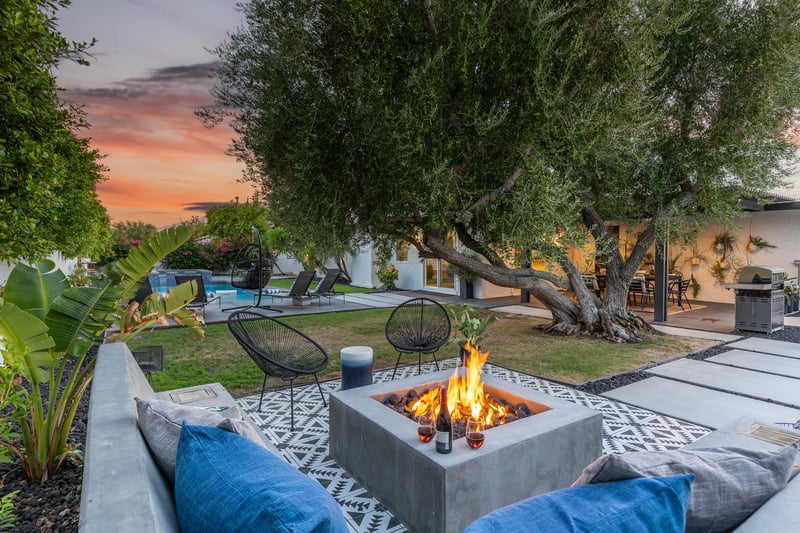 Cozy up around the fire