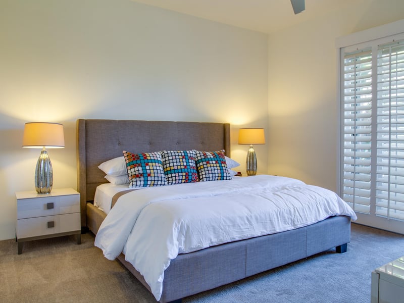 Luxurious and bright bedroom