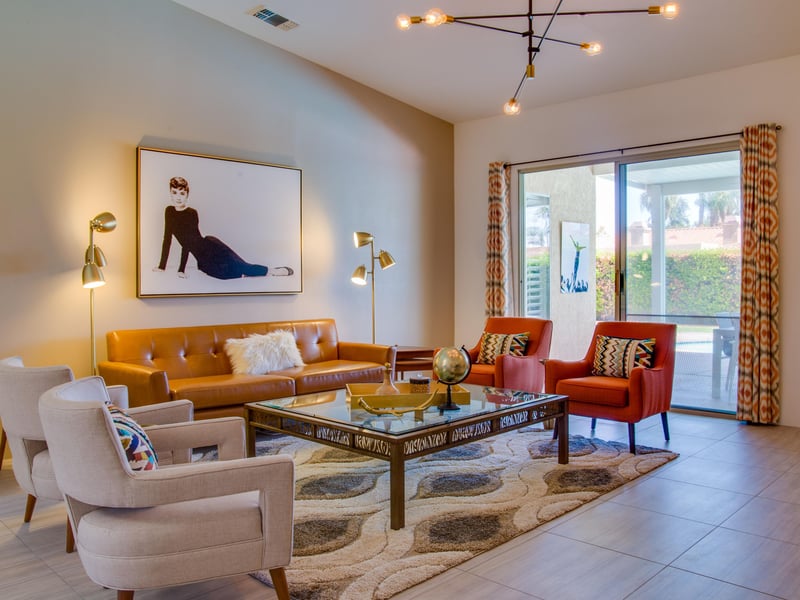 Hang out together in the open living room