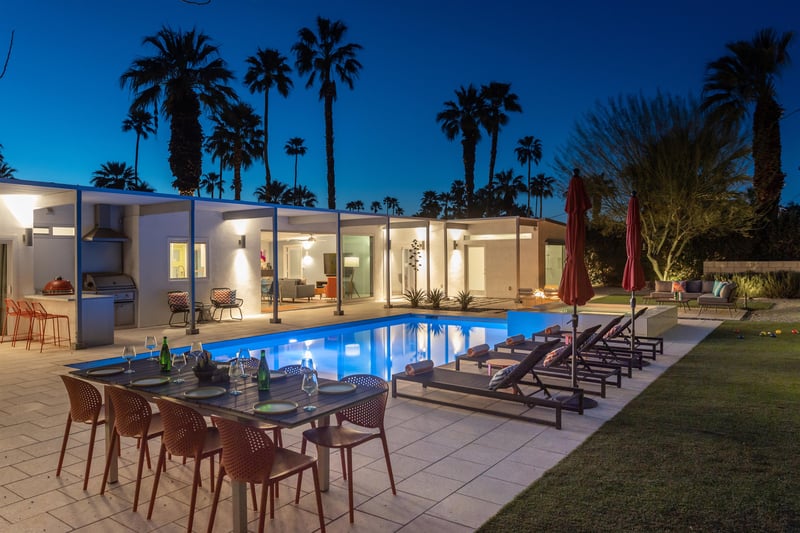 Enjoy a barbeque by the pool