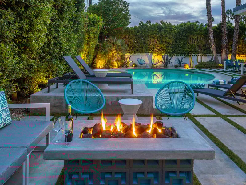 Fire Pit near the pool