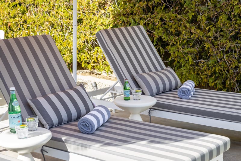 Relax in the private backyard