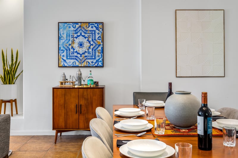 Lovely blue mosaic artwork