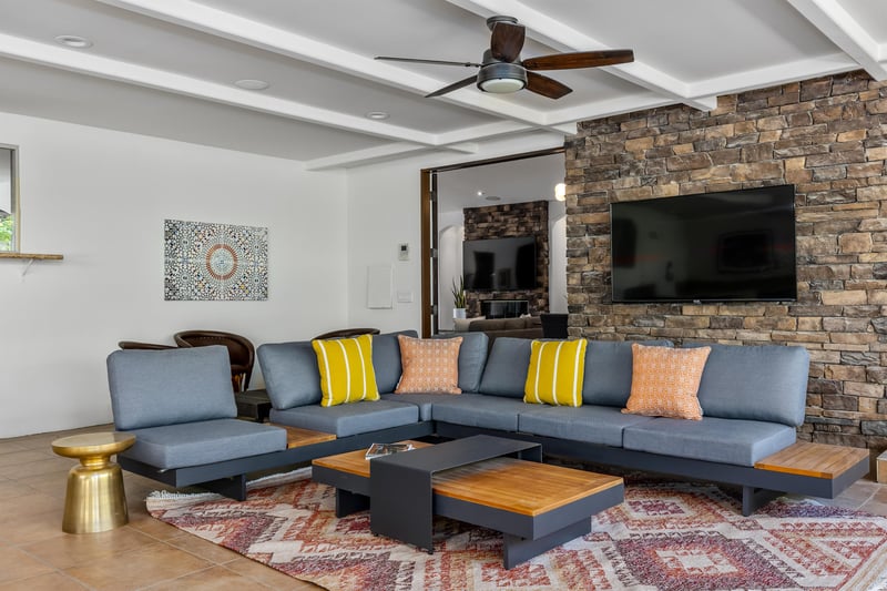 Spacious and comfy lounge area