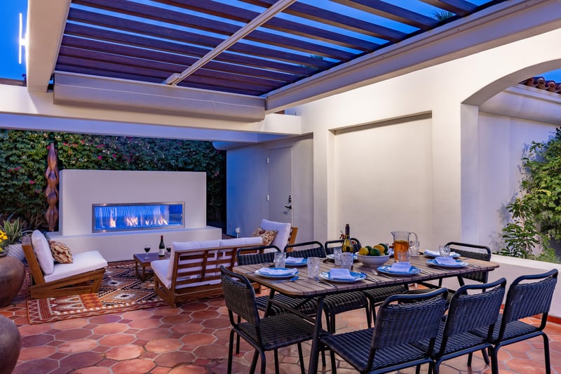 Spectacular patio area