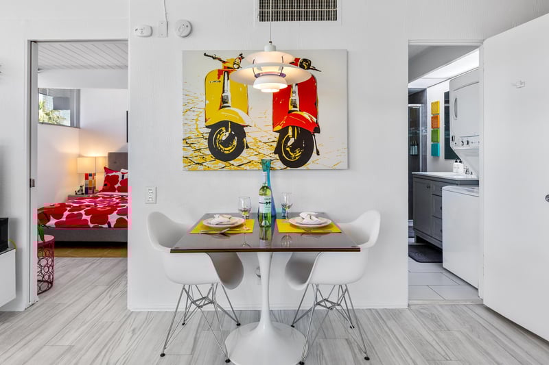 Pops of color everywhere