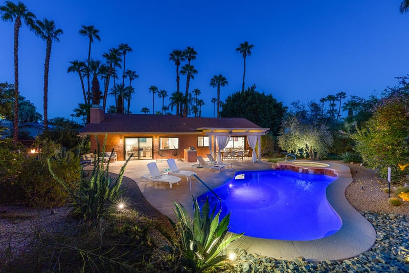 Enjoy sunsets from this amazing pool