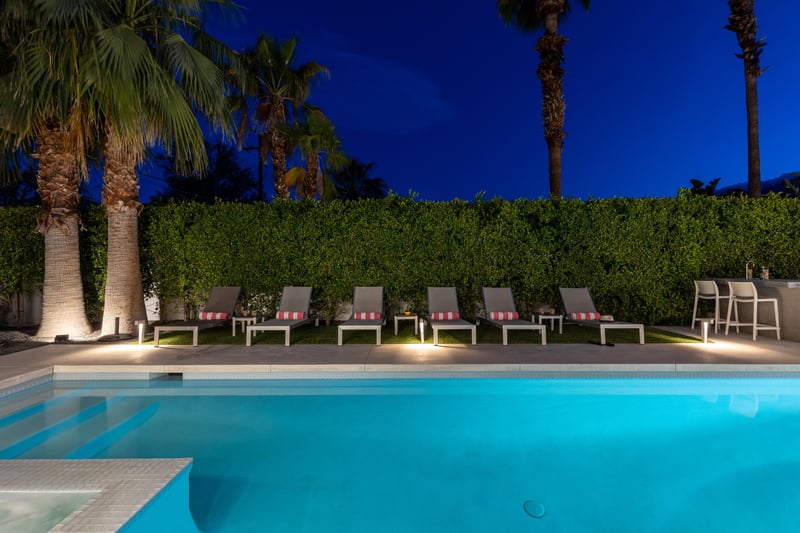 Tons of outdoor lounge seating