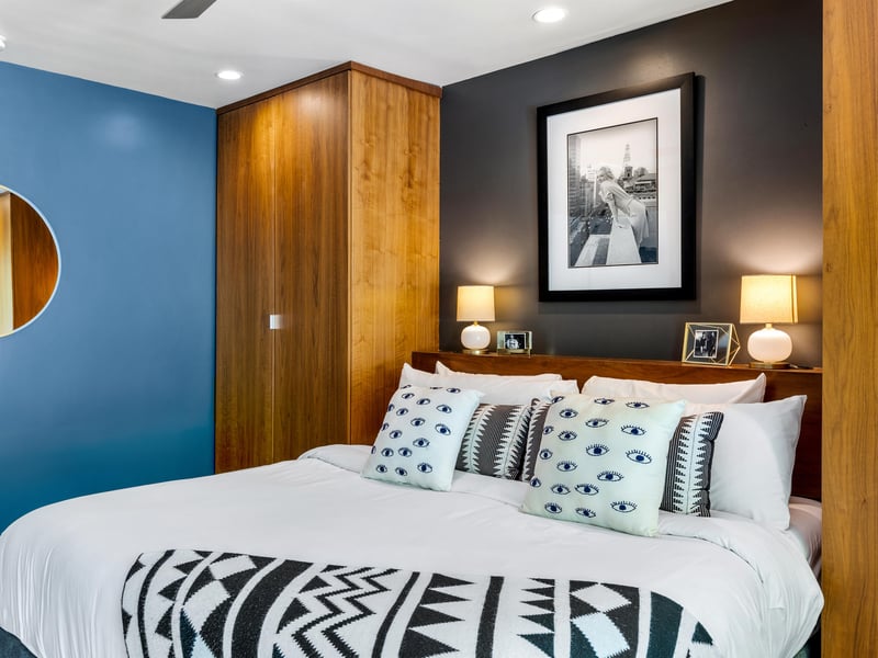 Beautifully decorated guest bedroom