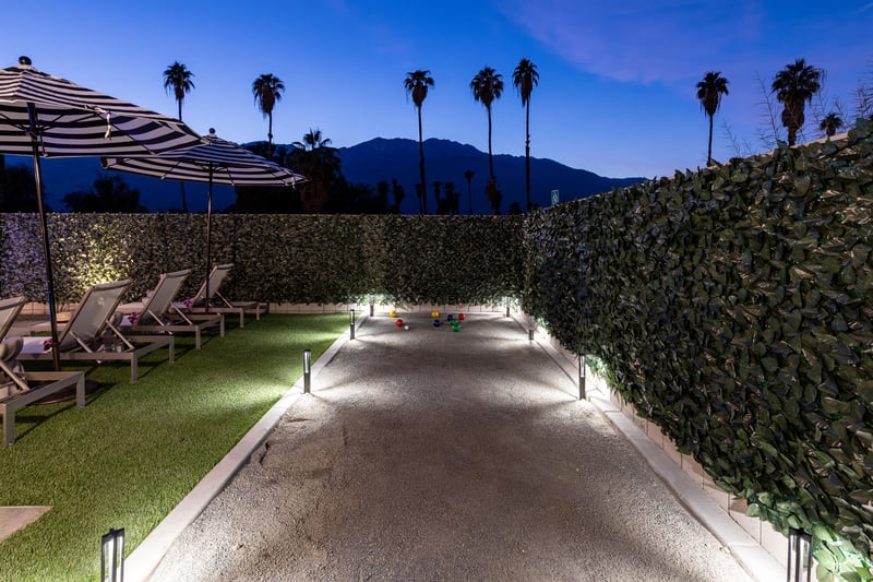 Play a game of bocce ball day or night