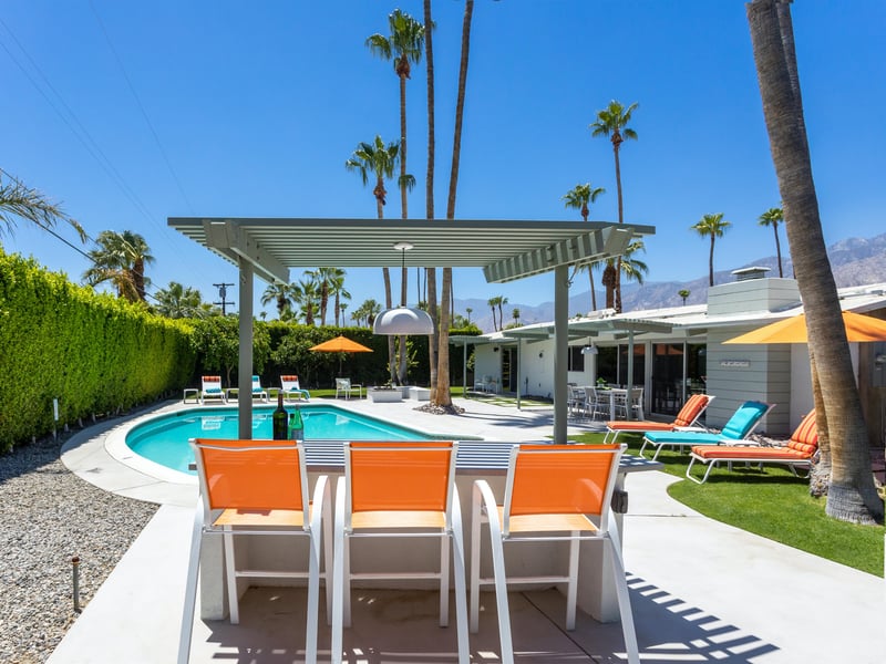 Outdoor Seating by the Pool