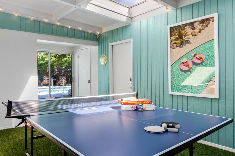 Have fun at the ping pong table