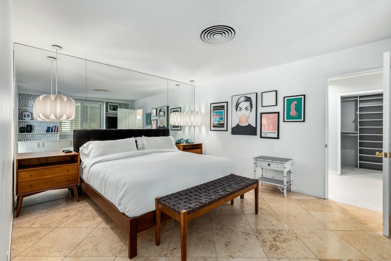 Spacious guest bedroom