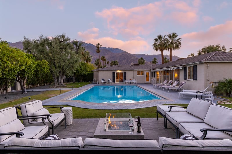 Amazing sunsets by the pool