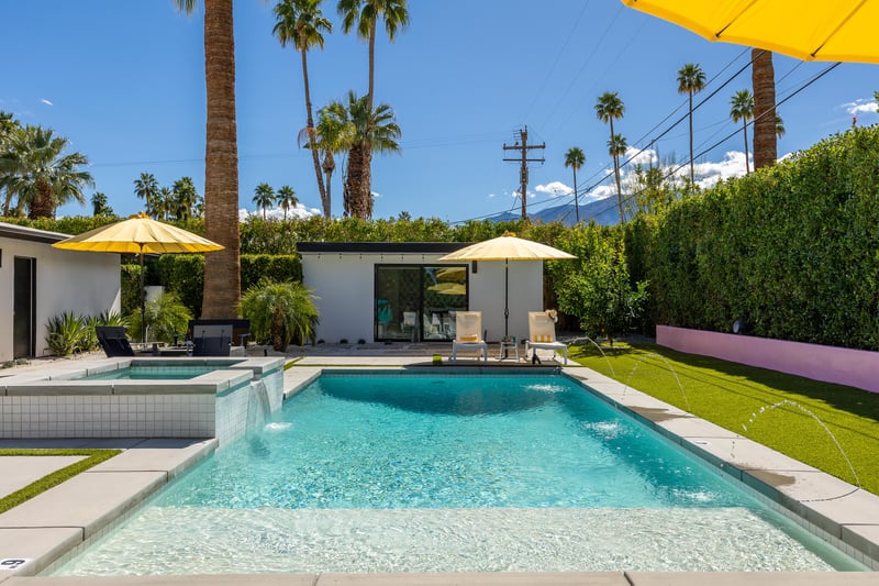 Bask in the warm Palm Springs sunshine