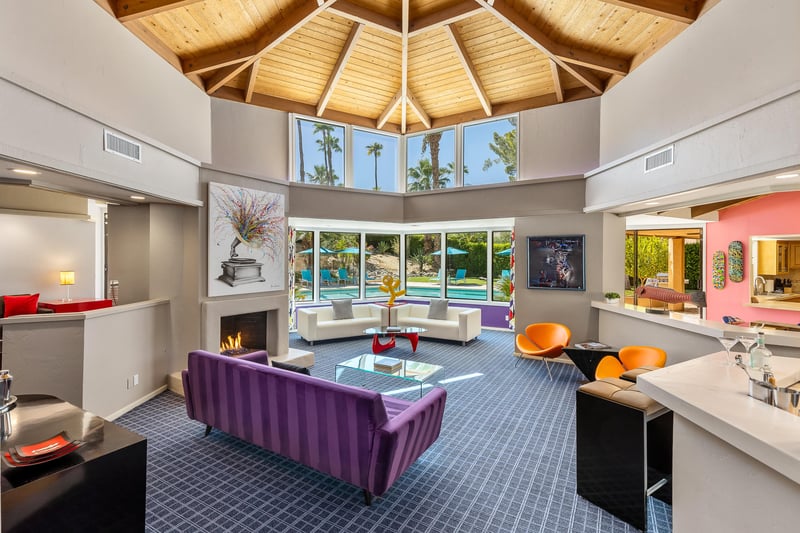 Open concept living spaces