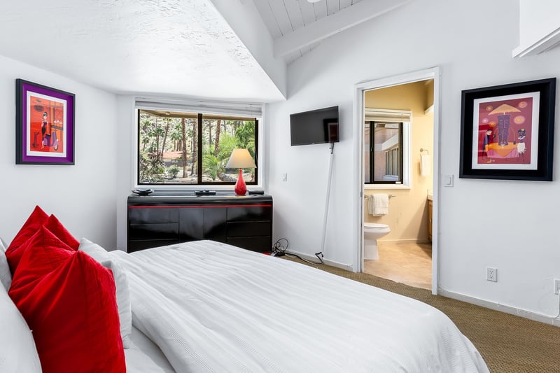 Peaceful guest bedroom