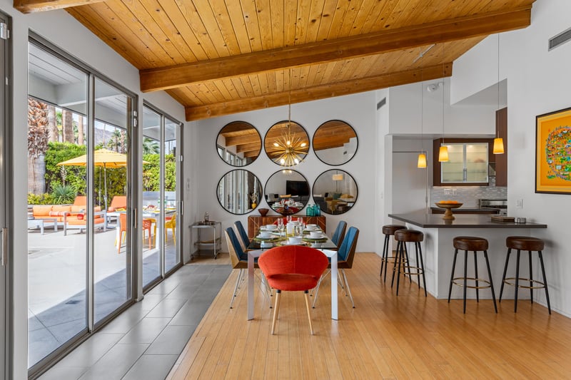 Floor to ceiling windows create that indoor, outdoor living feeling