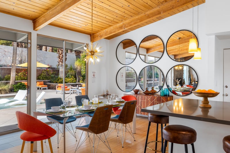 Midcentury modern dining room