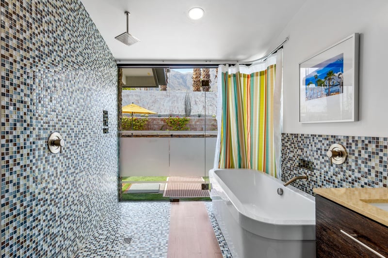 Primary bathroom with incredible soaking tub