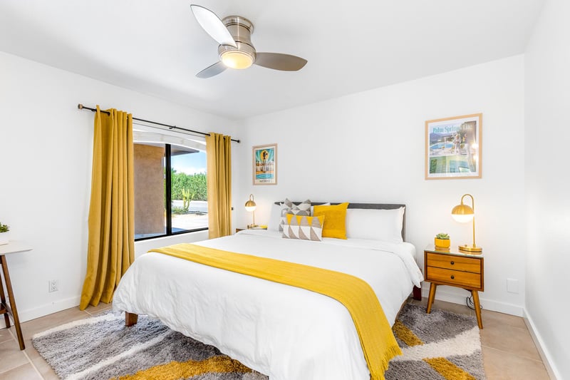 Sunny guest bedroom