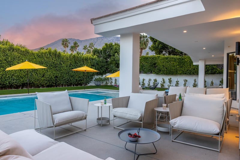 This outdoor patio is a great place to relax and catch up with old friends