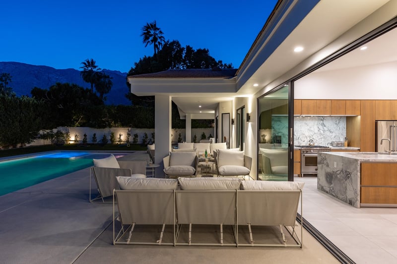 Lots of comfortable patio seating