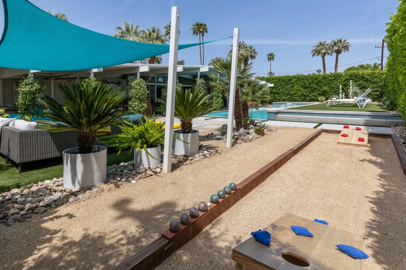 Play a game of bocce ball or cornhole