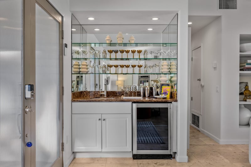 Your elegant wet bar awaits
