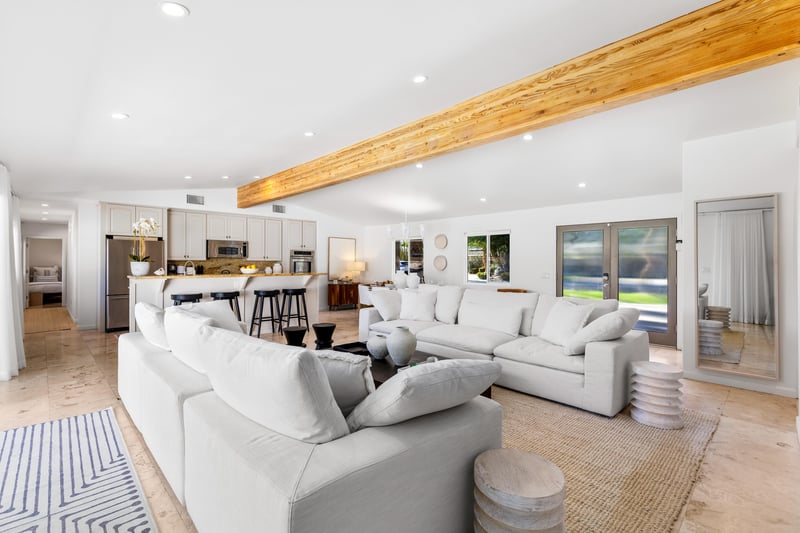 Soaring wooden beams