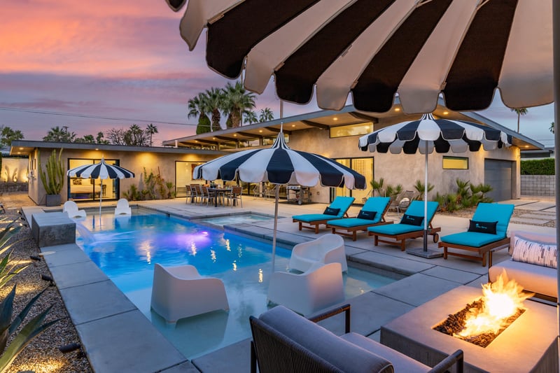 Unwind by your private pool