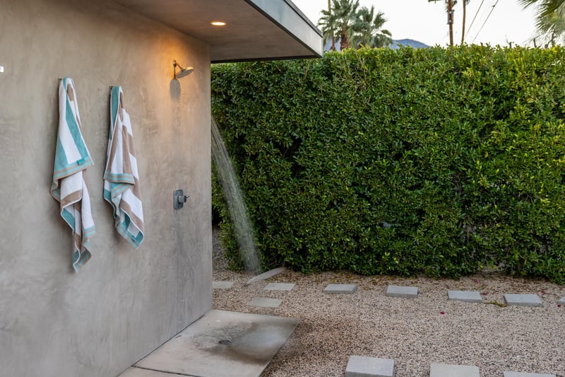 Private outdoor shower