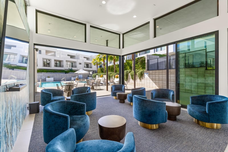 Elegant communal lounge.