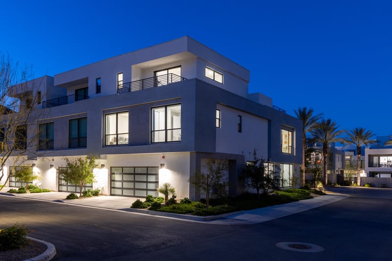 Modern threestory property