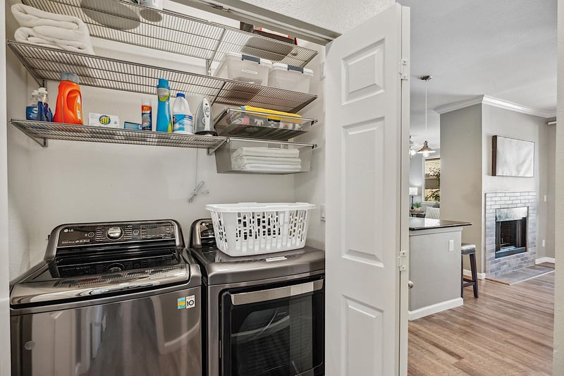 Full sized washer  dryer in condo