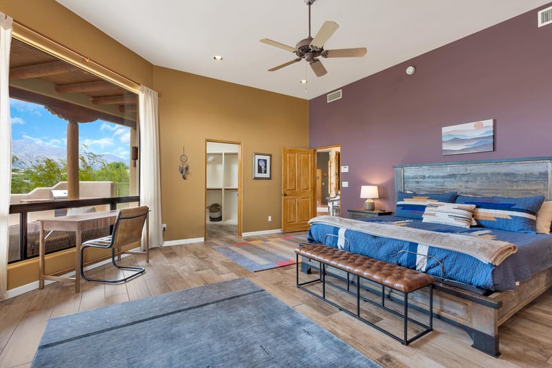 Beautiful mountain views from master bedroom