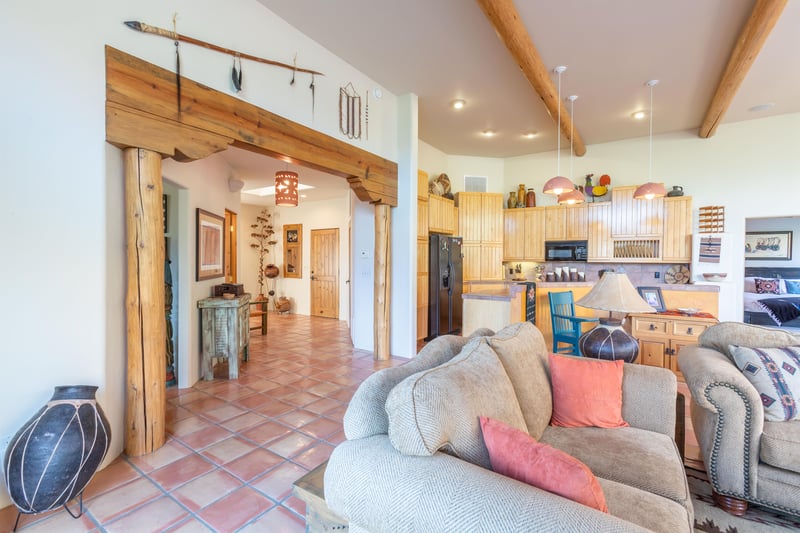 Living Room Leading Into Foyer