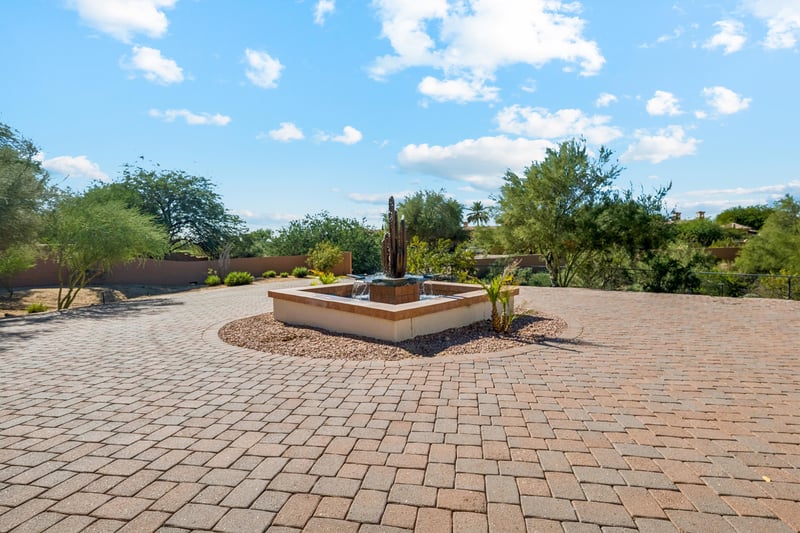 Check out this water feature as you pull up to the property.