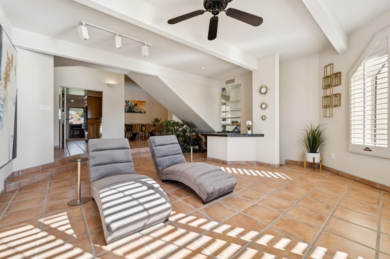 Lounge around in our minibar area.