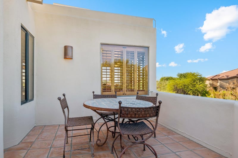 Primary bedroom patio for those out door breakfasts.
